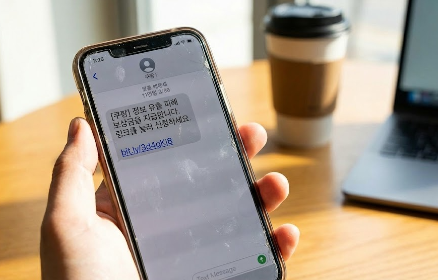 AI로 생성한 스미싱 문자 이미지